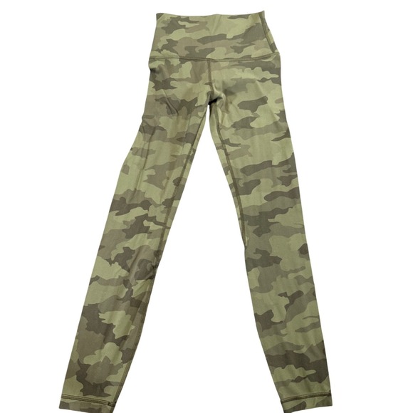 Lululemon Pants - Lululemon Align Leggings Size 2 Green Camo High Rise 25 Inseam Yoga Pants